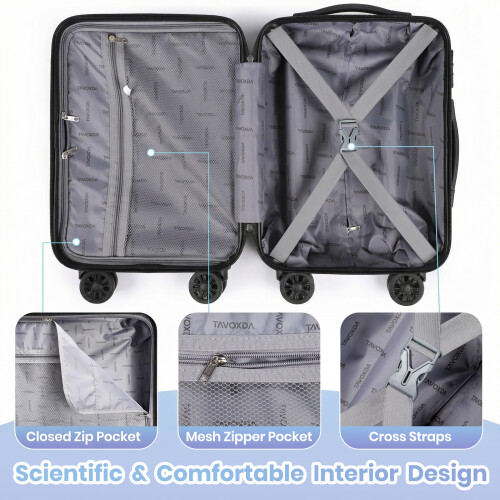 16 Inch Carry On Suitcase,Cabin Luggage 2