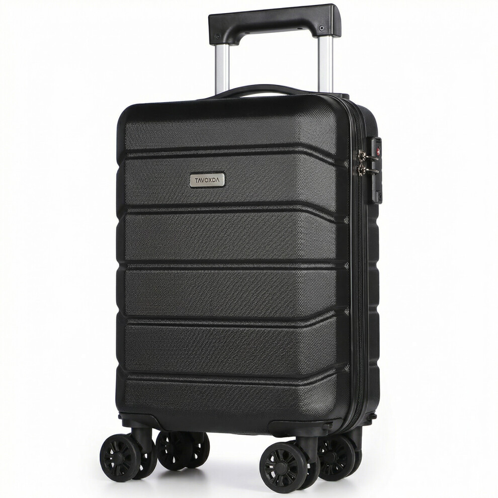 Searoute 16 Inch Carry On Suitcase,Cabin Luggage Black