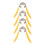 4PCS Corn Peeler Stainless Steel Corn Cob Stripper Tool with Corn Shape Plastic Handle for Kitchen 4
