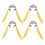 4PCS Corn Peeler Stainless Steel Corn Cob Stripper Tool with Corn Shape Plastic Handle for Kitchen 5
