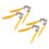 4PCS Corn Peeler Stainless Steel Corn Cob Stripper Tool with Corn Shape Plastic Handle for Kitchen 6