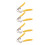 4PCS Corn Peeler Stainless Steel Corn Cob Stripper Tool with Corn Shape Plastic Handle for Kitchen 8