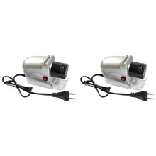 2X Aiguiseur de Couteaux ÉLectrique, Motorisé Automatiquement, Outil D'AffûTage, AffûTage de Couteaux Professionnel Multifonction. Prise UE