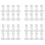 32-Pack Glasstrutshållare, Konhållare i Rostfritt Stål, Pizzastruthållare, Matstrutsställ 1