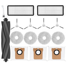 Pour Aspirateur Robot Dreametech L10S Ultra L10 Ultra, Brosse Principale, Brosses LatéRales, Filtres Hepa, Tampons de Vadrouille, Sacs à PoussièRe
