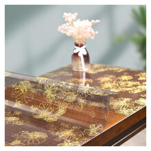 PVC Table Protector 1.0mm/1.5mm Thick Transparent Soft Glass Desk Pad, ScratchResistant Waterproof Mat for Office Dining Table