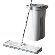 Magic Mop Bucket Set - 360 Flat , Wet Dry Cleaning Tool for Home, Kitchen, Bathroom Floors