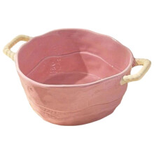Cute Double-Eared Cerc Soup Bowl for Home Use Instant Noodles Bowl Spicy Hot Pot Bowl Fruit Bowl Yogurt Bowl Girls A