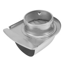 4Inch 100mm Waterproof Stainless Steel Vent Vent Hood Anti-Corrosion Exhaust Extractor for Wall Air Outlet Cover,D