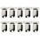 10 pcs Pacifier Suspenders 1.5 inches Clips 1