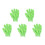 5 Pack Double Sided Body Scrub Gloves for Deep Exfoliation with Quick Dry Polyester Fabric 1