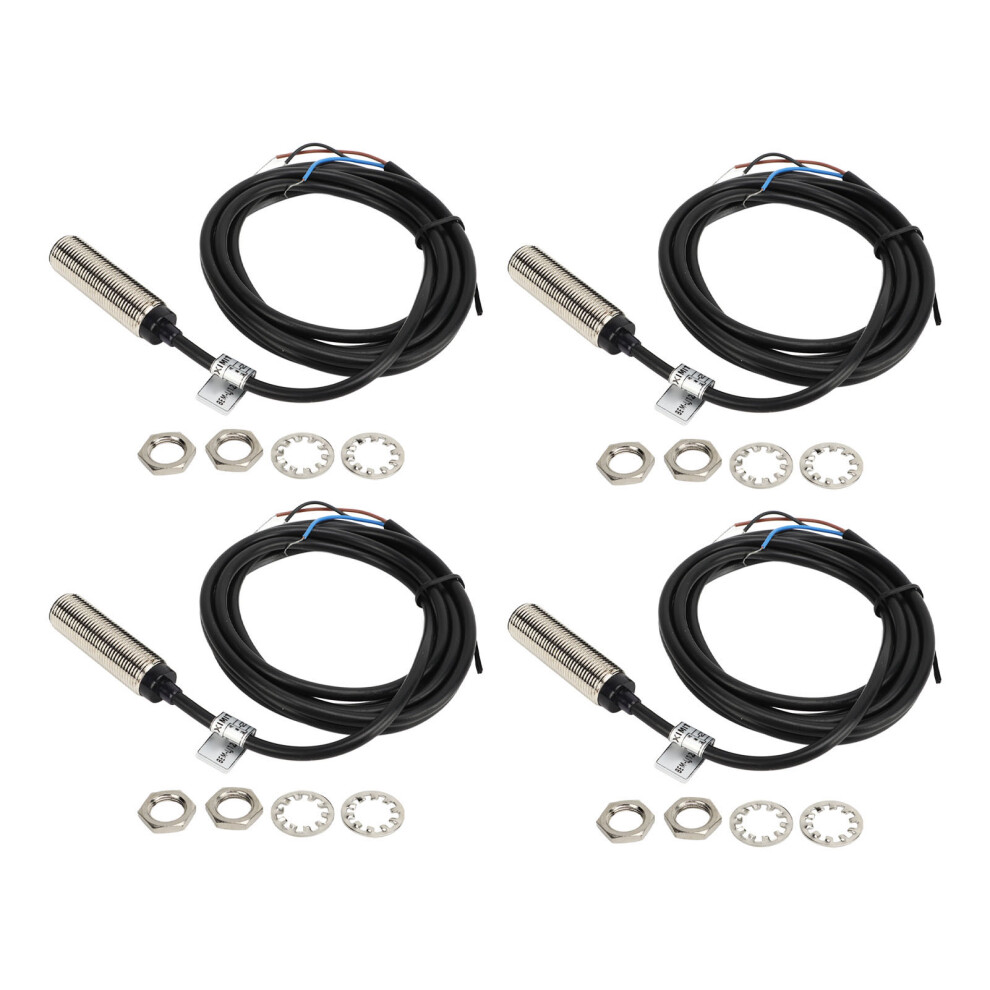 4Pcs 12Mm Inductive Proximity Sensor Pnp No Contact Ip67 3 Wire 6-36Vdc 9311389781246