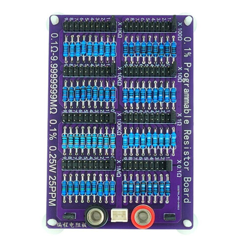 0,1Ω-9,9999999MΩ 0,1% 0,25W 25PPM Programmerbart Motståndskort Motståndstolerans 0,1% Högprecision 8-Segment