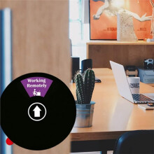 Office Door Sign, Do Not Disturb/Come in Welcome/Out of Office/in A Meeting/Back Soon/Working Remotely 6 Options
