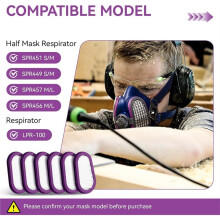 6 Pack P100 Half Mask Filter Replacement,for Elipse SPR321 SPR451 SPR457,Welding Respirator Filter for S/M and M/L Sizes