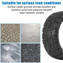 Tubeless Tyre Front Wheel Thick Wear-Resistant Tire for G2 Pro Electric Scooter 80/50-6.5 Off-Road Replacement