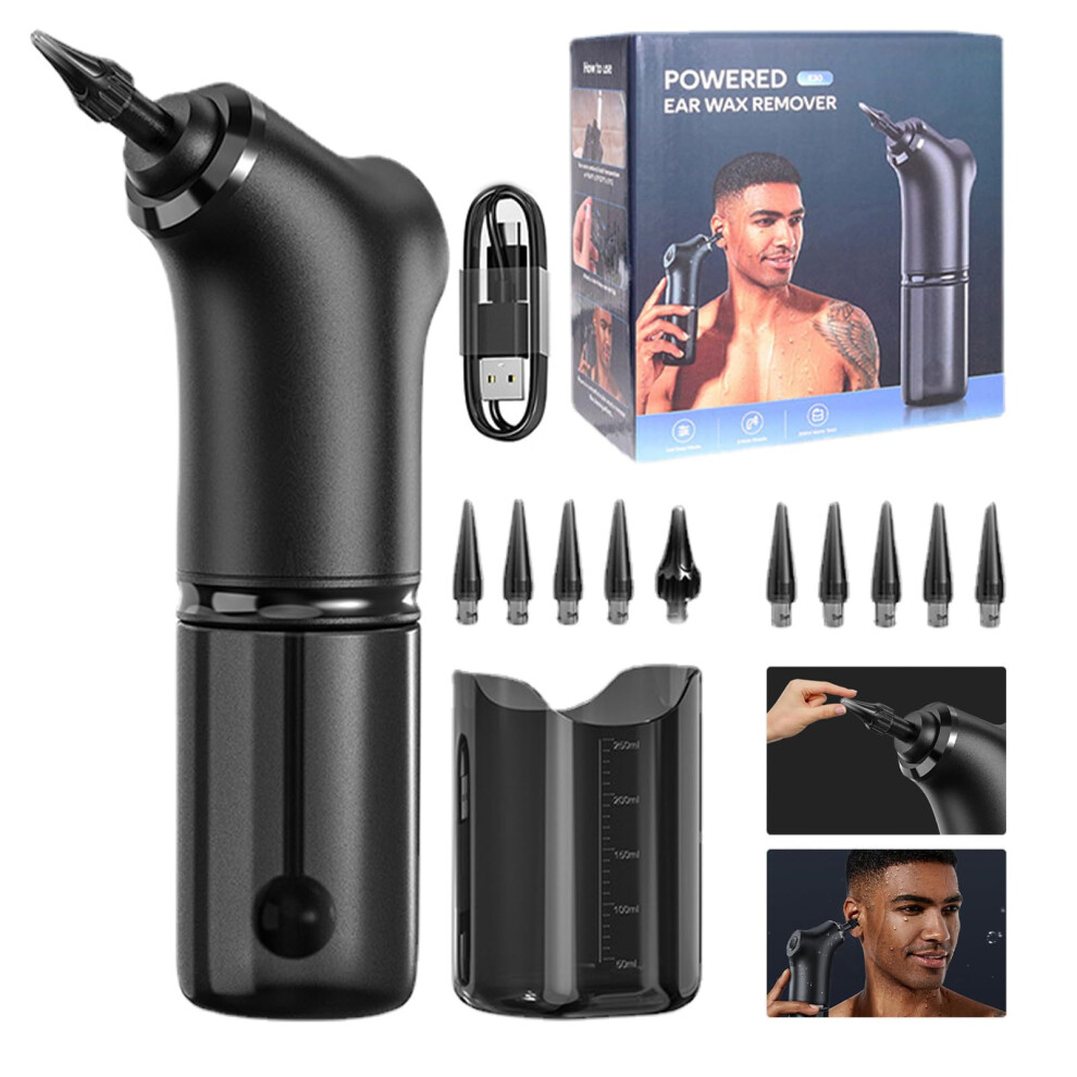 Electric Ear Wax Removal Kit with Adjustable Pressure Control, Rechargeable 2000mAh Ear Cleaning Tool