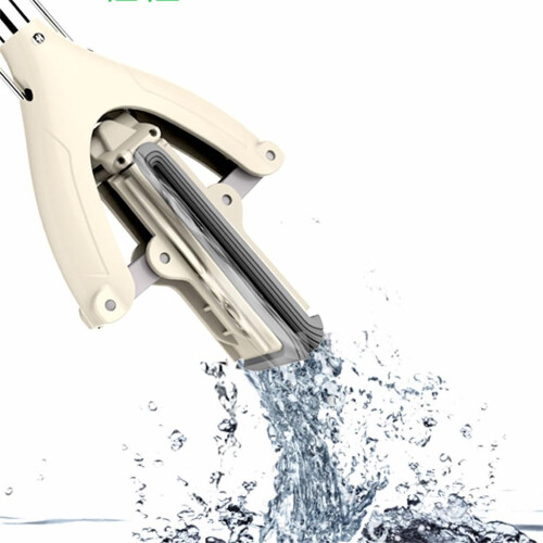 Sponge Mop Self Squeeze Foldable Design with Telescopic Stainless Handle for Easy Floor Cleaning 1