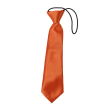 Child Solid Color Elastic Necktie orange