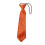 Child  Solid Color Elastic Necktie orange 1