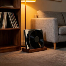 Vinyl Record Holder Solid Wood Tabletop Display Now Playing Vinyl Stand for Albums Desk Organizers Wall Shelf AS Shown