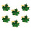 6-Pack Alloy Maple Leaf Napkin Rings 1