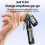 65W 4 in 1 Fast Charging Cable Keychain Data Cable with Digital Display Intelligent Wire Cable for // 7