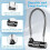 4-Digit Combination Padlock with Long Cable - Ideal for Lockers, Gym, Toolbox, Cabinet, and More 3