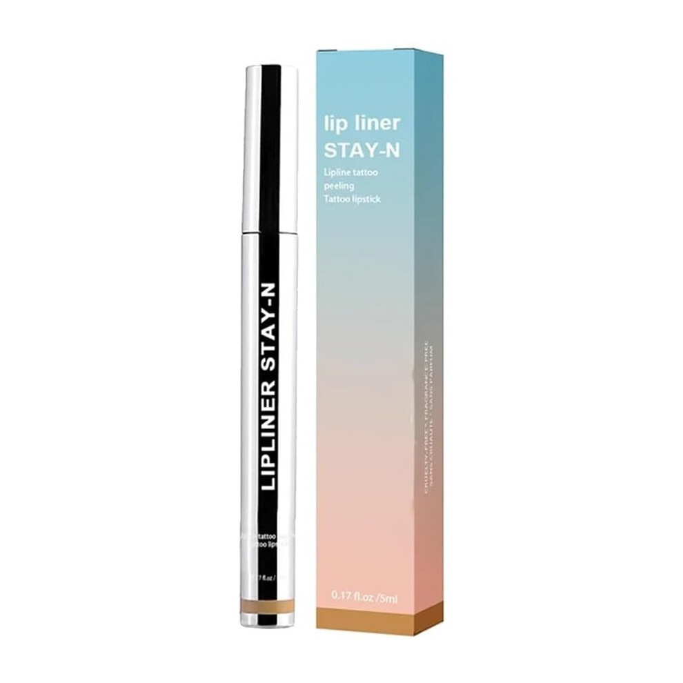 Detachable Lip Liner with Sharpener, Matte Long Lasting Fade Resistant Gel Lip Stain