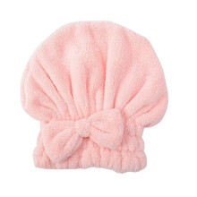 Hair Drying Towel Cap with Soft Coral Velvet, Quick Dry Microfiber Hair Turban for Women