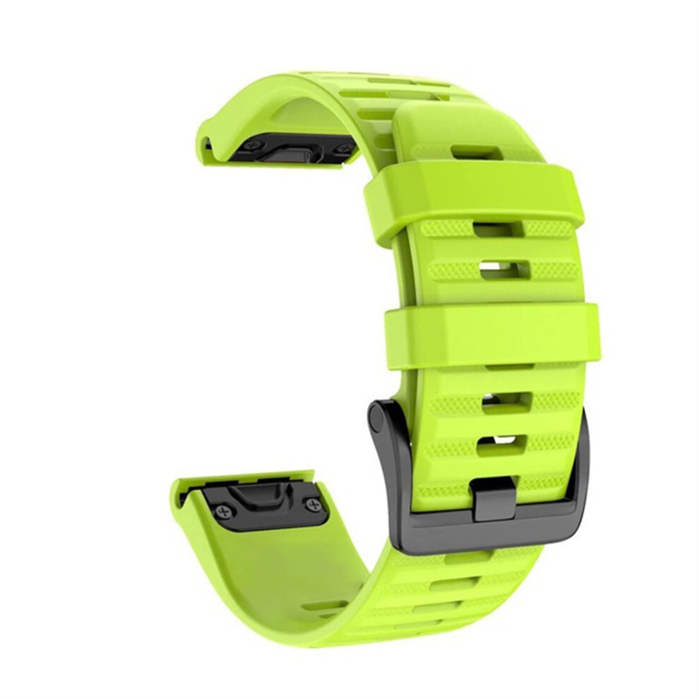 20Mm Silicone Watch Band For Garmin Fenix 7S, Quick Release Replacement Strap, Green 9330225930549