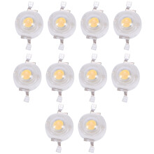 10 Pieces High Power 2 Pin 3W Warm White LED Bead Emitters 100-110Lm