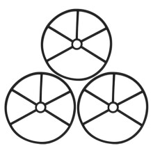 3Pack Diverter Spider Gasket for 271148 for Select Top Mount and Side 2-Inch Mount Multiport Valves