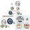 4Pcs Trimmer Head Adaptor Kit w/Protective Cover 8
