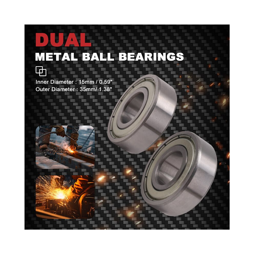 6202Z Dual Metal Pair Deep Radial Bearing 15 X 35 X 11Mm 6031598822273