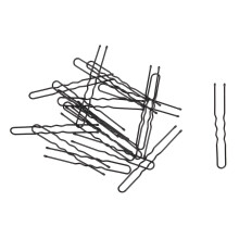 20 Stueck Schwarzes Metall flexibles DIY Haar Kauz Hairclip fuer Dame