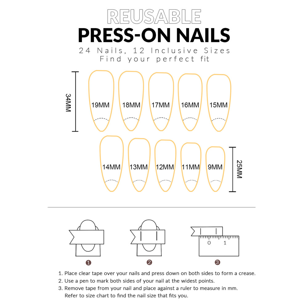 Dachuang Beauty Glitter Tip Fake Nails - Durable & Stylish (50 Chars)