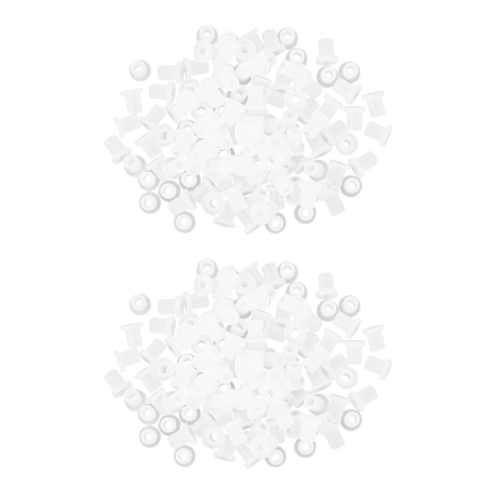 200Pcs Tube Rubber Hollow Sealing Plug Cartridge Elbow Stopper Fitting 4713048889389