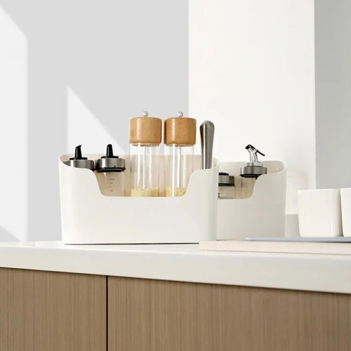 Kitchen Wall Mounted Sticky Storage Rack Cabinet Door Storage Box Drawer Shelf Bathroom Storage Rack 2