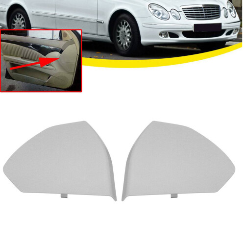 2X Left Car Front Door Plastic Cover Trim Shell for   E-Class W211 2003-2009 2117270148 Grey 1
