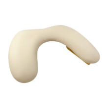 Nail Arm Rest Cushion for Manicure, Ergonomic U‑Shape Hand Pillow with Comfortable Wrist Support, Milk Tea