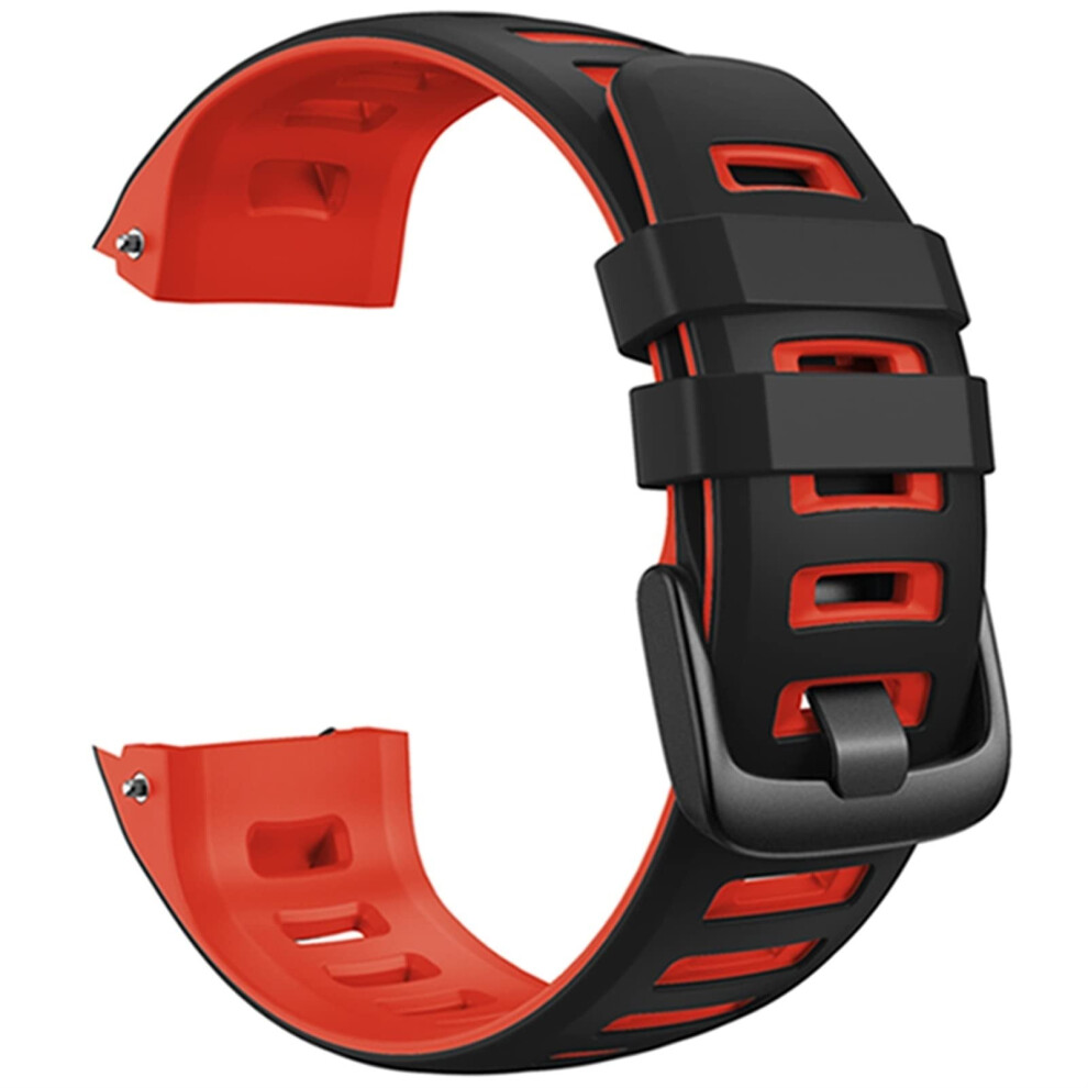 Replacement Band For Garmin Instinct Soft Silicone Watch Strap, Black Red, Solar/Tactical/Esports/Tide Black,Red 9351714555135