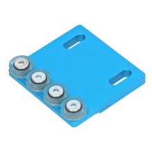 Edge Bander Auxiliary Wheel Narrow Plate Guide 4 Rollers 8.8cm Aluminum PU