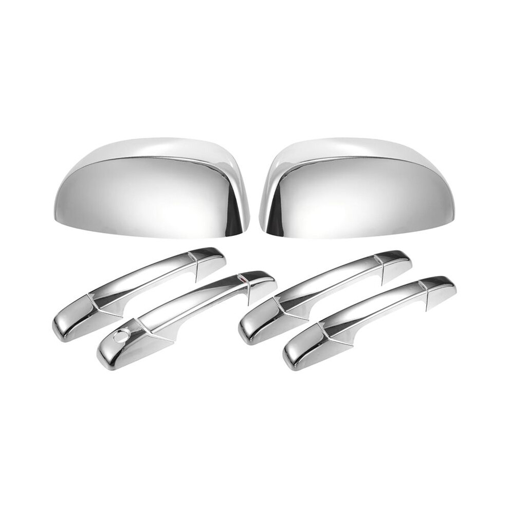 Chrome Rearview Mirror Cover Cap+Door Handle Cover Kit For Chevy Silverado Tahoe Sierra Yukon 2007-2014 4712691419844