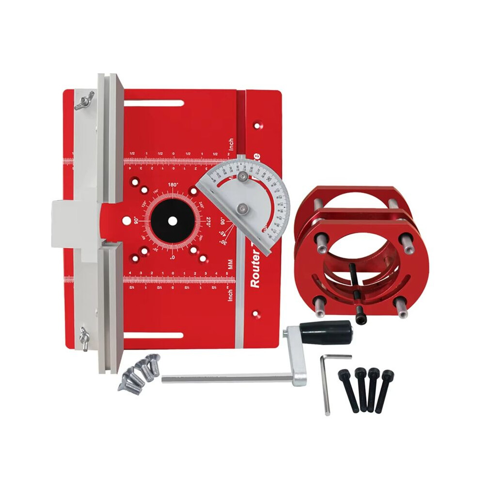 Table Insert Plate Set, Router Lifts For Router Table Insert Plate For Woodworking Slotting Trimming Chamfering Table 4713543573912