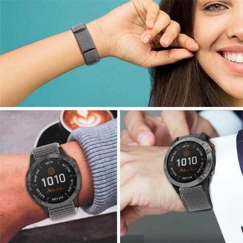 Uhrenarmband Garmin Fenix 7X/6X/5X/3/D2 Bravo/Descent MK1 Grey 2