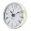 70mm Clock Insert Replacement, 2.8 Inch Round Quartz Clock Movement, Silver Trim White Face, Easy to Read 3