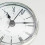 70mm Clock Insert Replacement, 2.8 Inch Round Quartz Clock Movement, Silver Trim White Face, Easy to Read 4