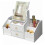 White Cosmetic Storage Box with Mirror, 40x20x14cm 3