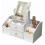 White Cosmetic Storage Box with Mirror, 40x20x14cm 4